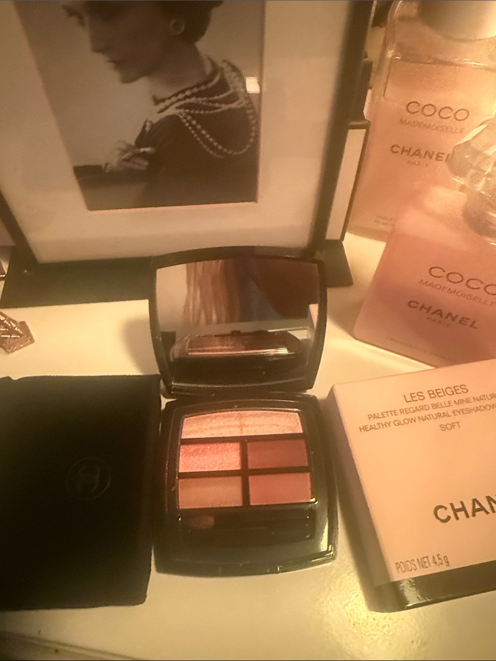 CHANEL Les Beiges Pink & Peach Eyeshadow Quad
